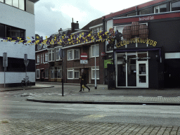 Carnaval decorations at the crossing of the Spoorlaan and Noordstraat streets