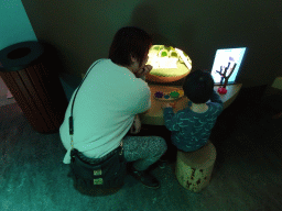 Miaomiao and Max at the `Beleef Ontdek Samen: BOS` exhibition at the second floor of the Natuurmuseum Brabant