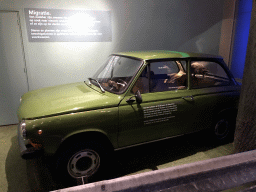 Car with animals inside at the `Van hot naar her` exhibition at the second floor of the Natuurmuseum Brabant