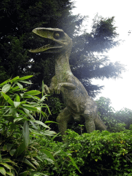 Dinosaur statue at the Dierenpark De Oliemeulen zoo