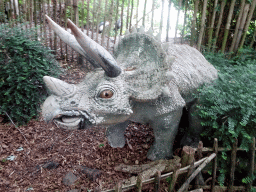 Triceratops statue at the Dierenpark De Oliemeulen zoo