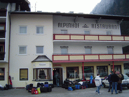 Front of the Alpenhof Hotel at the Innsbrucker Straße street at Brixlegg