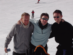 Tim`s friends skiing at the Hochzillertal ski resort