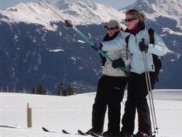 Tim`s friends skiing at the Hochzillertal ski resort