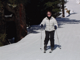 Tim`s friend skiing at the Hochzillertal ski resort