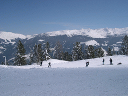 Mountains and snow at the Hochzillertal ski resort