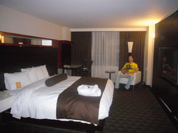Tim in our room of the Holiday Inn on King hotel