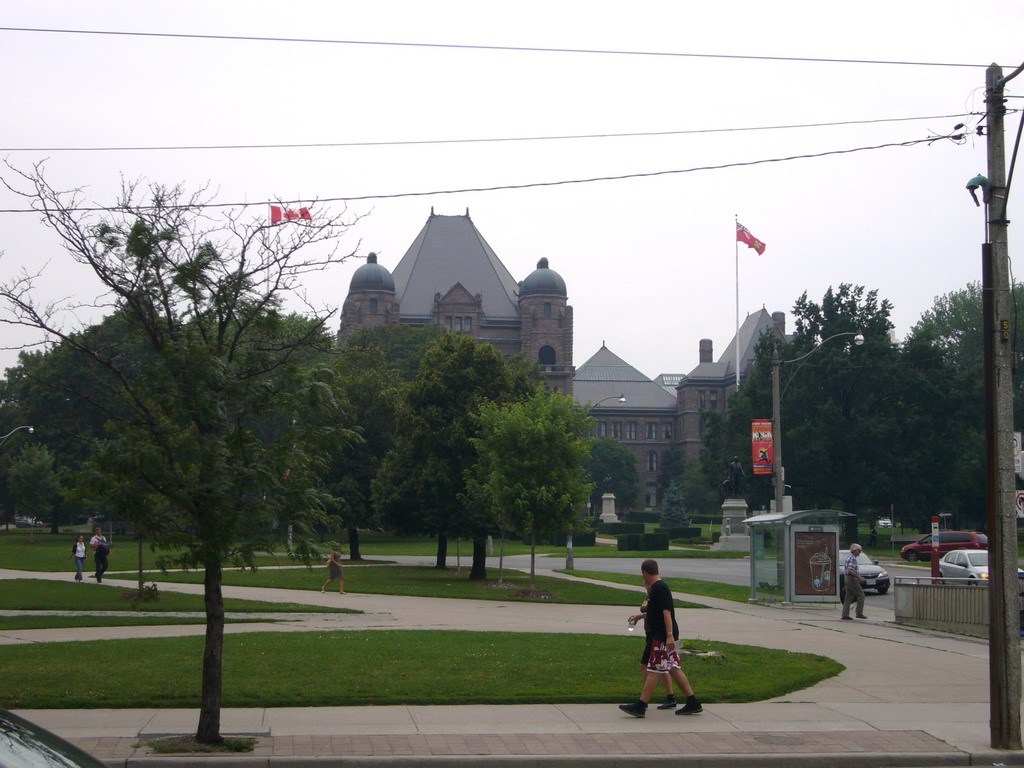 The Ontario Legislative Building, from the Queen`s Park Crescent