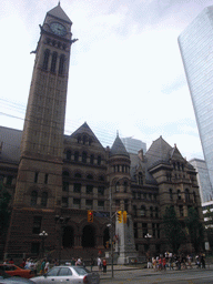 The Old City Hall and the Old City Hall Cenotaph, from Bay Street