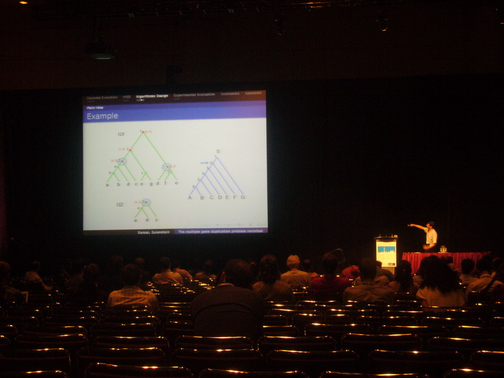 Presentation at the ISMB 2008