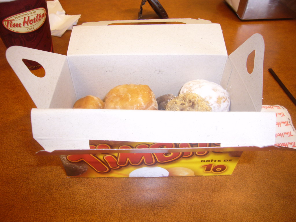 Timbits at Tim Horton`s