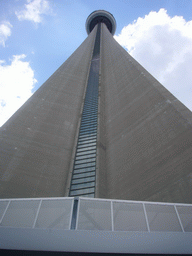 The CN Tower, from straight below