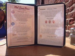 Beer menu of the Mill Street Brewery, in the Distillery District