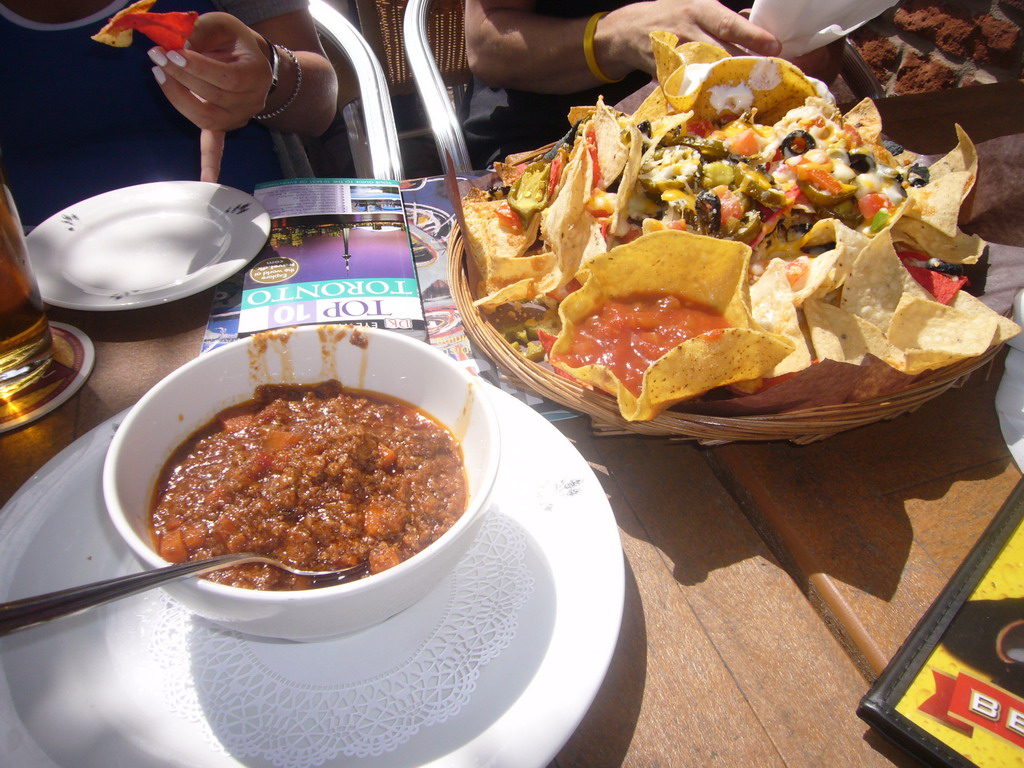 Our lunch at the Mill Street Brewery, in the Distillery District