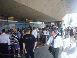 Waiting line for the television show `Canadion Idol` at the Metro Toronto Convention Centre