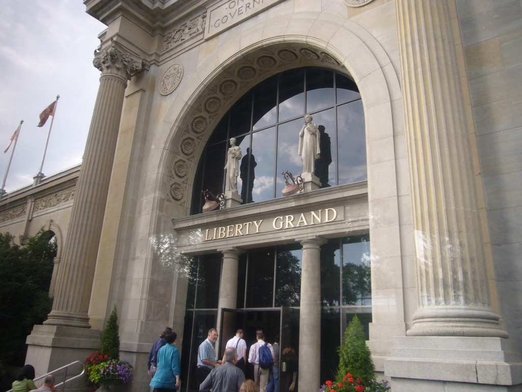 The front of the Liberty Grand building, at the Exhibition Place