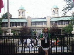 Miaomiao and the inner court of the Liberty Grand building