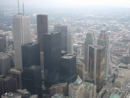The Royal Bank Plaza and other skyscrapers, from the 360 Revolving Restaurant in the CN Tower