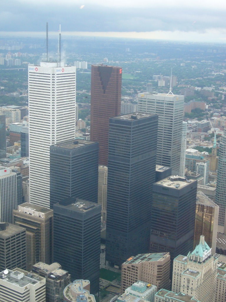 The Royal Bank Plaza and other skyscrapers, from the 360 Revolving Restaurant in the CN Tower