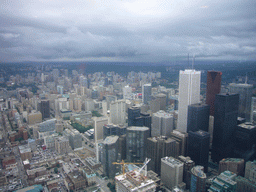 View on the skyscrapers on the northeast, from the 360 Revolving Restaurant in the CN Tower