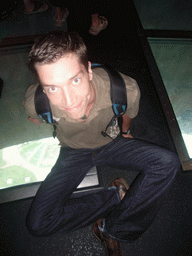 Tim at the Glass Floor in the CN Tower