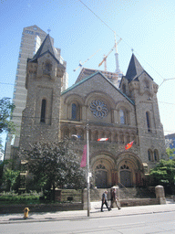 St. Andrew`s Church and the top of the CN Tower