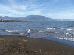 Max at the RenaNera Beach and the Tyrrhenian Sea