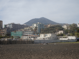 The town center and Mount Veuvius, viewed from the RenaNera Beach