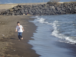 Max at the RenaNera Beach and the Tyrrhenian Sea