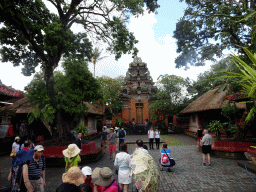 Gate and pavilions at the Puri Saren Agung palace