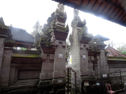 Gate from the pavilion at the crossing of the Jalan Suweta street and the Jalan Raya Ubud street to the Pura Desa Ubud temple