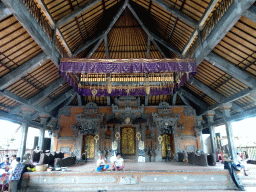 Interior of the pavilion at the crossing of the Jalan Suweta street and the Jalan Raya Ubud street