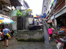 Shrine and staircase at the Ubud Traditional Art Market