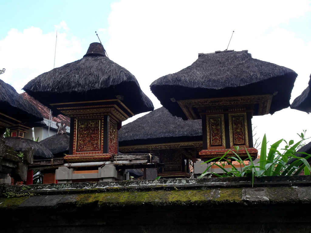 Top part of a small temple at the Jalan Arjuna street