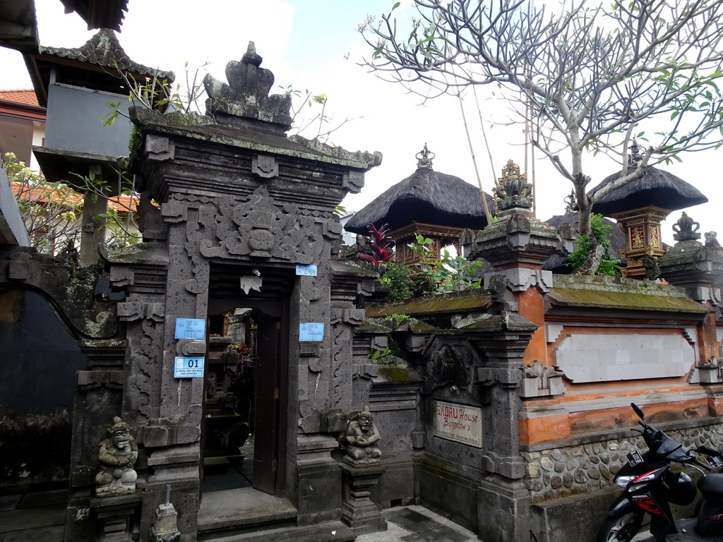 Entrance gate to the Sadru House Bungalows at the Jalan Arjuna street