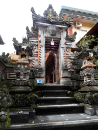 Entrance gate to a small temple at the Jalan Arjuna street