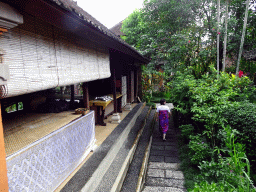 Miaomiao at the Puri Saraswati Bungalows