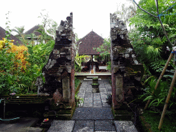 Gate and pavilion at the Puri Saraswati Bungalows