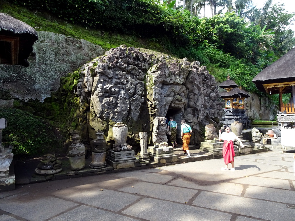 Front of the `Elephant Cave` at the Goa Gajah temple