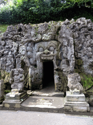 Front of the `Elephant Cave` at the Goa Gajah temple