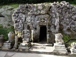 Front of the `Elephant Cave` at the Goa Gajah temple