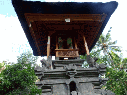 Tower at the Pura Taman temple at the Goa Gajah temple