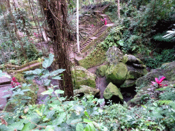 Staircase to the lower part of the Goa Gajah temple