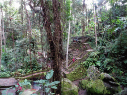 Staircase to the lower part of the Goa Gajah temple