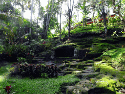 Small cave at the lower part of the Goa Gajah temple