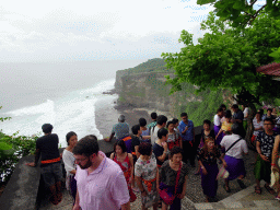 Cliffs and beach at the north side, viewed from the Pura Luhur Uluwatu temple