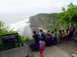 Cliffs and beach at the north side, viewed from the Pura Luhur Uluwatu temple