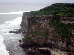 Cliffs and beach at the north side, viewed from the Pura Luhur Uluwatu temple
