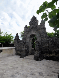 Gate with statues at the Pura Luhur Uluwatu temple