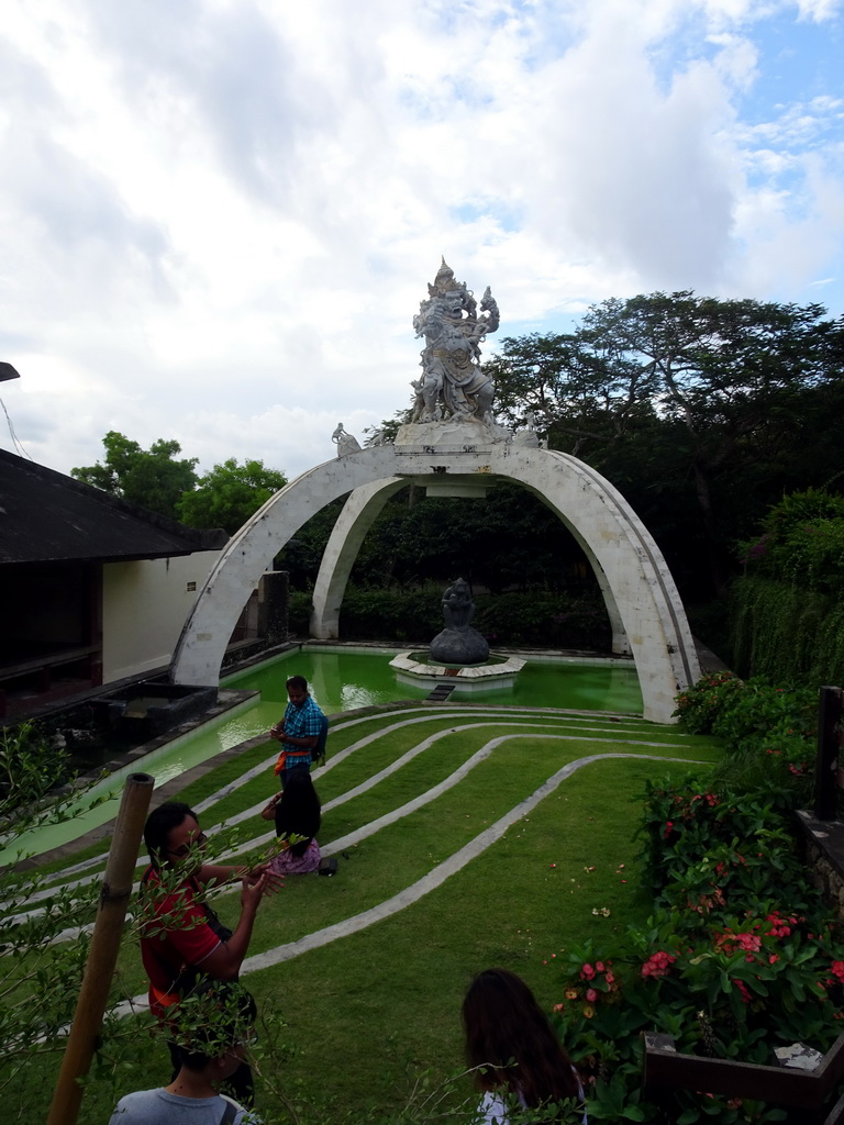 Monkey Statue at the Pura Luhur Uluwatu temple